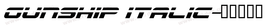 Gunship Italic字体转换